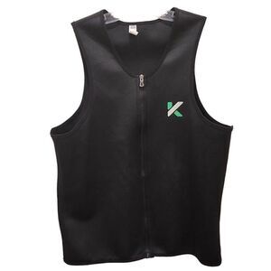 Blitz Moda Men's Black Kewlioo Full Front‎ Zipper Sleeveless Sweat Vest Size XXL